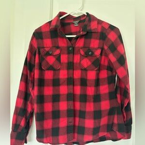Red and Black Flannel Shirt